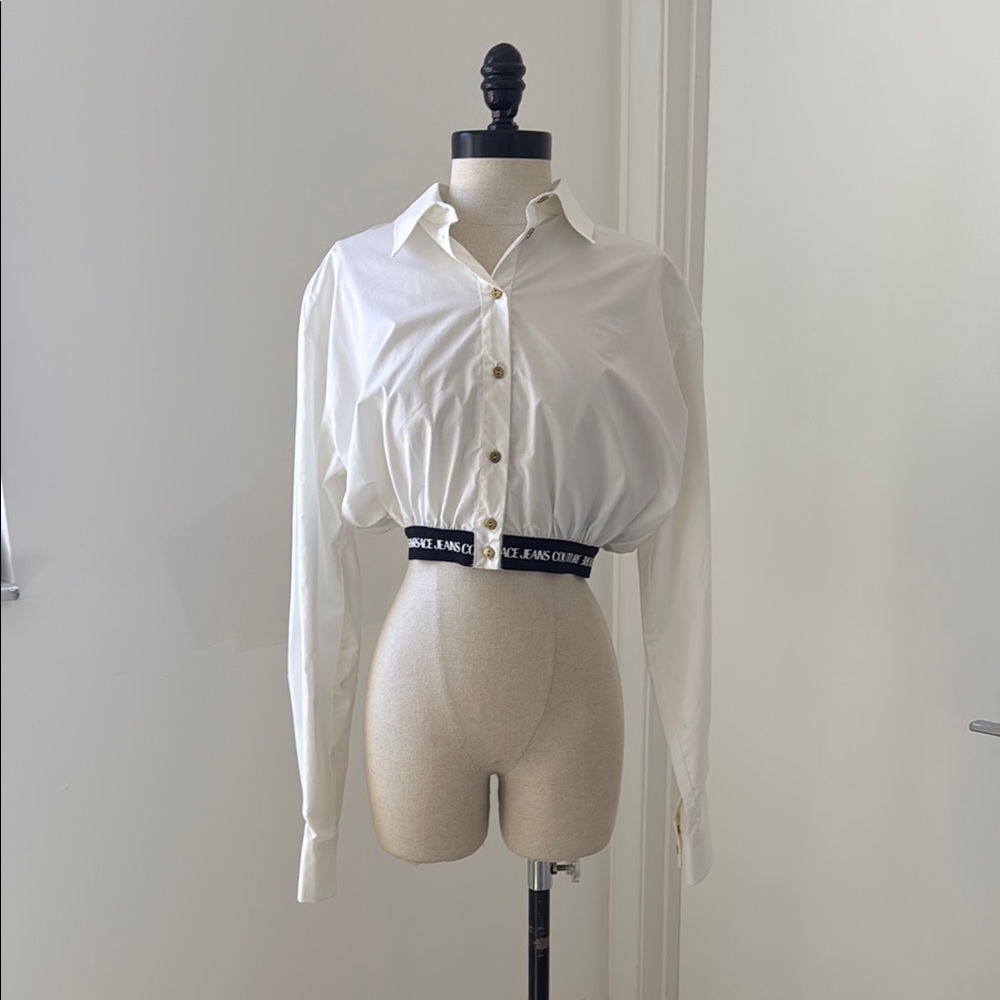 Versace Jeans Couture White Button Down Shirt